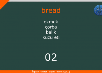 FOOD – YİYECEK (2) / Quiz – Test / Şıklı / (İngilizce – Türkçe / English – Turkish)