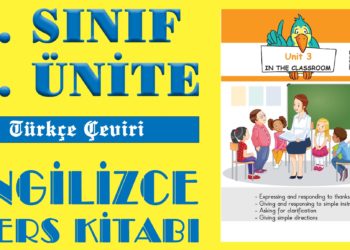 İNGİLİZCE 2. SINIF 3. ÜNİTE Ders Kitabı İngilizce Kelimelerin Okunuşu ve Anlamları (Tamamı)