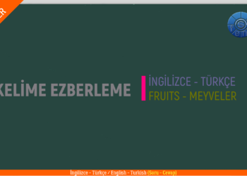 FRUITS – MEYVELER / Quiz – Test / Soru – Cevap / (English – Turkish / İngilizce – Türkçe)
