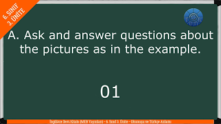 İNGİLİZCE 6. SINIF 3. ÜNİTE (MEB) Ders Kitabı İngilizce Kelimelerin Okunuşu ve Anlamları (Tamamı)