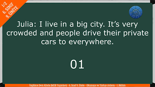 İNGİLİZCE 6. SINIF 9. ÜNİTE (MEB) 1. BÖLÜM – Ders Kitabı İngilizce Kelimelerin Okunuşu ve Anlamları