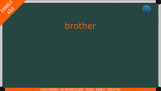 FAMILY MEMBERS – AİLE BİREYLERİ / Test – Şıklı / (English – Turkish / İngilizce – Türkçe)