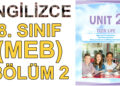 İNGİLİZCE 8. SINIF 2. ÜNİTE (MEB) 2. BÖLÜM – Ders Kitabı İngilizce Kelimelerin Okunuşu ve Anlamları