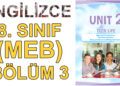İNGİLİZCE 8. SINIF 2. ÜNİTE (MEB) 3. BÖLÜM – Ders Kitabı İngilizce Kelimelerin Okunuşu ve Anlamları