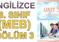 8. SINIF İNGİLİZCE DERS KİTABI 5. ÜNİTE (3. BÖLÜM)