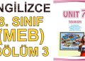 8. SINIF İNGİLİZCE DERS KİTABI 7. ÜNİTE (3. BÖLÜM) (MEB)