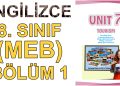 8. SINIF İNGİLİZCE DERS KİTABI 7. ÜNİTE (1. BÖLÜM) (MEB)