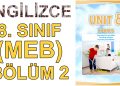 8. SINIF İNGİLİZCE DERS KİTABI 8. ÜNİTE (2. BÖLÜM) (MEB)