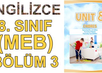 8. SINIF İNGİLİZCE DERS KİTABI 8. ÜNİTE (3. BÖLÜM) (MEB)