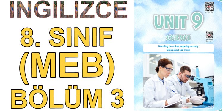 8. SINIF İNGİLİZCE DERS KİTABI 9. ÜNİTE (3. BÖLÜM) (MEB)
